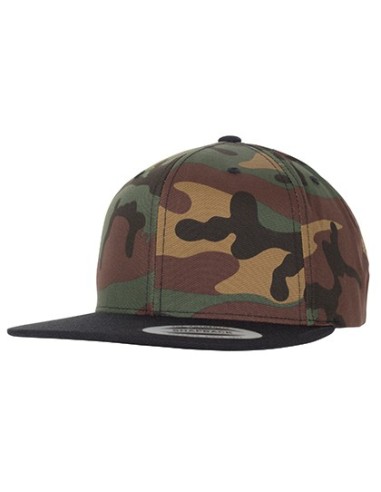 F-6089TC-Classic Snapback 2-Tone Camo Cap